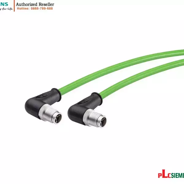 Cáp Mạng Công Nghiệp Siemens M12 X-Coded 90 Độ 0.5m
