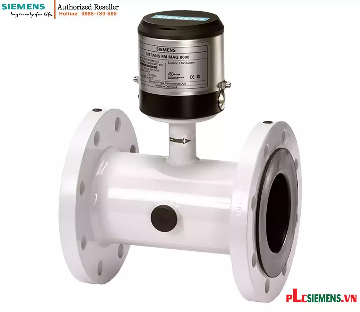 Đồng hồ đo lưu lượng điện từ dùng pin SITRANS FM MAG 8000 CT 7ME6820-2YC06-1AB0