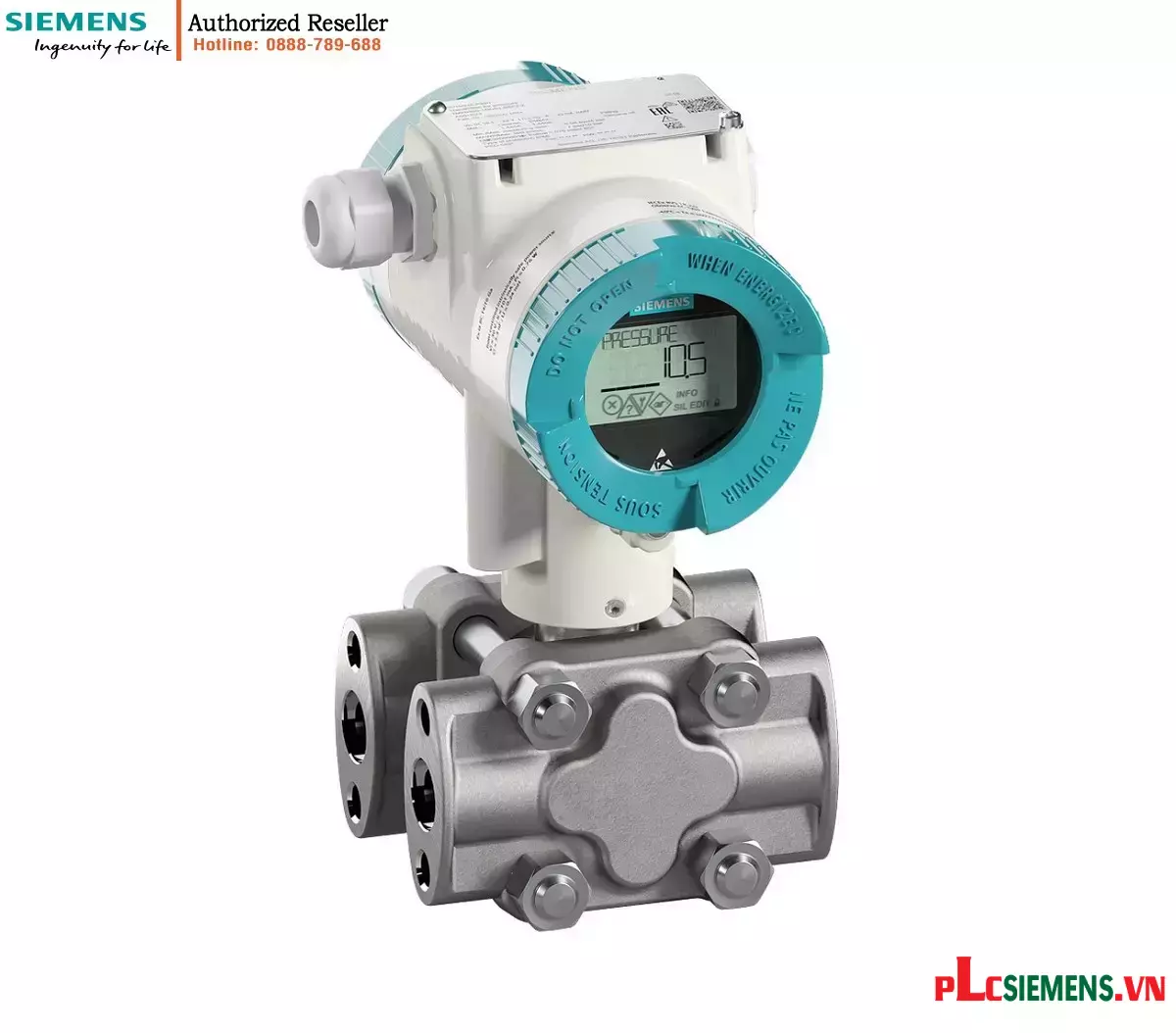 Cảm biến áp suất chênh lệch & lưu lượng SITRANS P420 HART 4-20mA, PN160, thép không gỉ, màn hình hiển thị