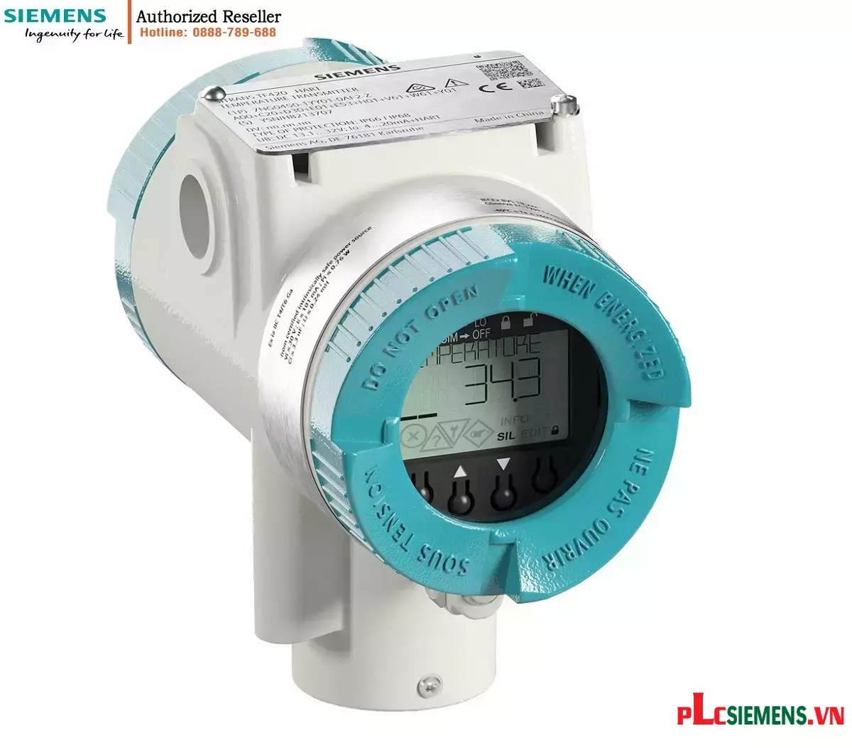 Cảm biến nhiệt độ chống cháy nổ SITRANS TF420 HART 4-20mA, 2 ngõ vào