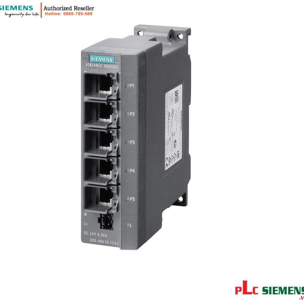 Switch 6GK5005-0BA10-1CA3 SCALANCE X005EEC 5 cổng RJ45 IP30