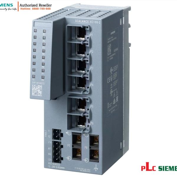 Switch Unmanaged IE 6GK5106-2BD00-2AC2 - 6 cổng RJ45, 2 cổng SC