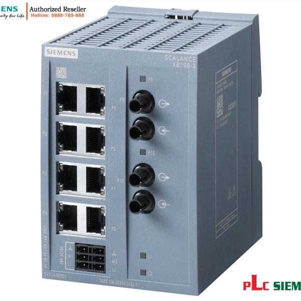 Switch 6GK5108-2BB00-2AB2 SCALANCE XB108, 8 Port 10/100 Mbit/s