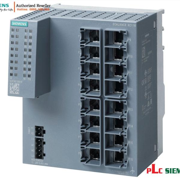 Công Tắc Unmanaged SCALANCE XC116 16 Port 6GK5116-0BA00-2AC2