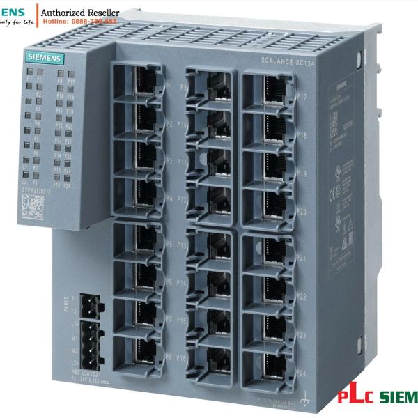 Switch Unmanaged SCALANCE XC124 6GK5124-0BA00-2AC2, 24 Port RJ45