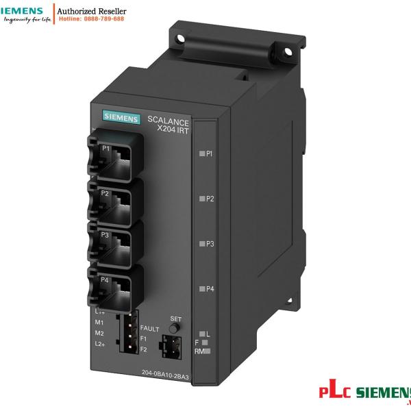 Công Tắc Quản Lý 6GK5204-0BA10-2BA3 SCALANCE X204IRT - 4 Cổng RJ45