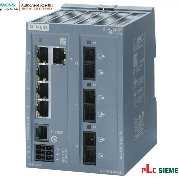 Switch quản lý 6GK5205-3BD00-2AB2 SCALANCE XB205-3, 5 cổng RJ45