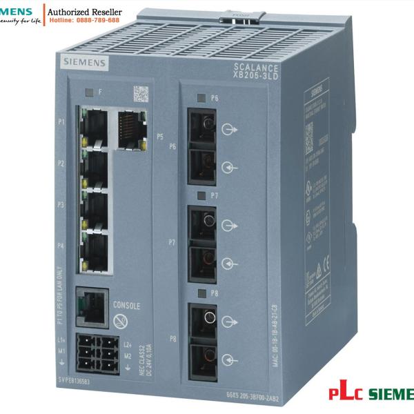 Switch quản lý 6GK5205-3BF00-2TB2 SCALANCE XB205-3LD 5 cổng RJ45