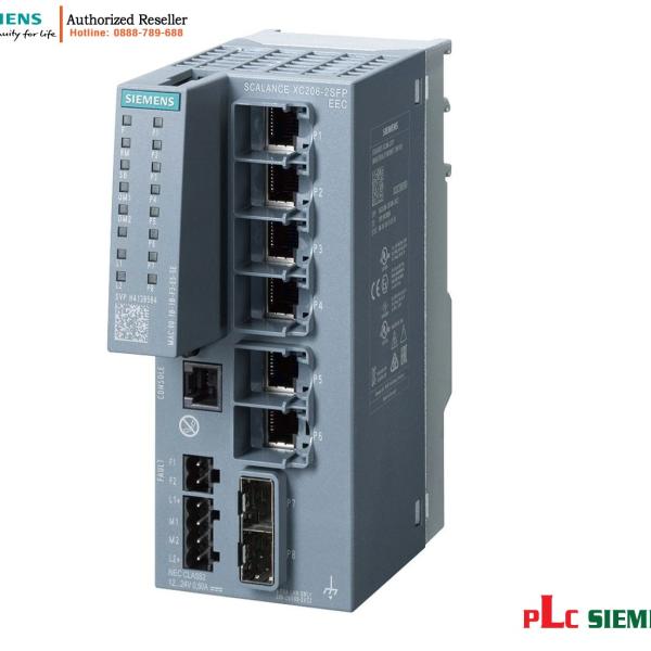 Switch Layer 2 6GK5206-2BS00-2FC2 IEC 62443, 6 Port RJ45, SFP