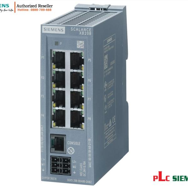 Switch quản lý SCALANCE XB208 8 cổng 10/100 Mbit/s 6GK5208-0BA00-2