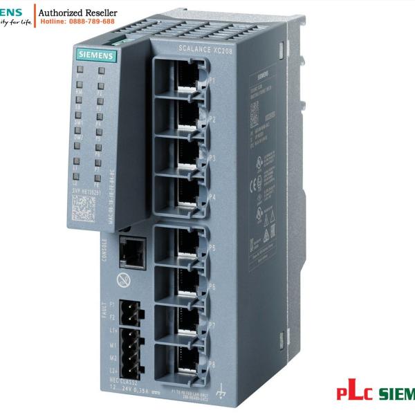 Switch Layer 2 IE 6GK5208-0BA00-2AC2 - Độ bền cao, Chứng nhận IEC 62443
