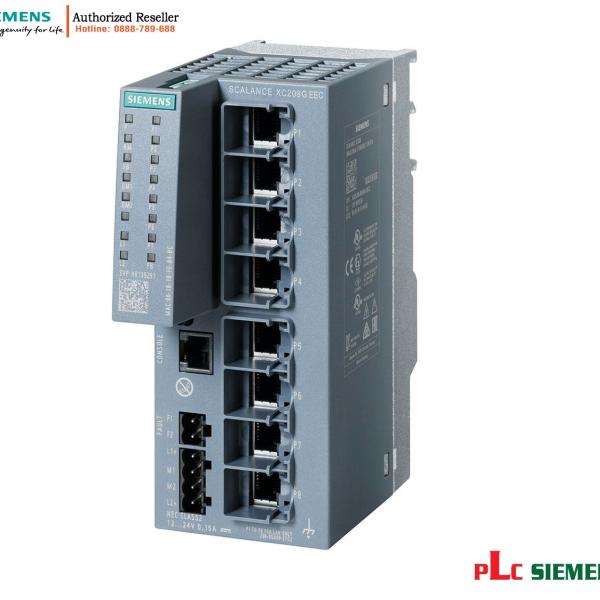 Switch Layer 2 6GK5208-0GA00-2FC2 SCALANCE XC208G EEC, 8 cổng RJ45