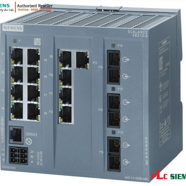 Switch quản lý SCALANCE XB213-3 6GK5213-3BD00-2TB2, 13 cổng RJ45