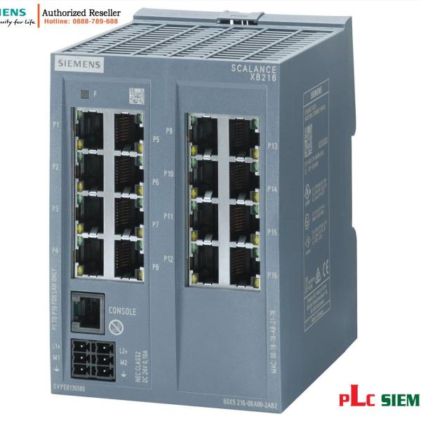 Switch quản lý SCALANCE XB216 16 cổng 10/100 Mbit/s 6GK5216-0BA00-2AB2