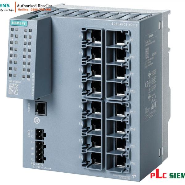 Switch Layer 2 IE 6GK5216-0BA00-2AC2 - 16 Port RJ45, IEC 62443