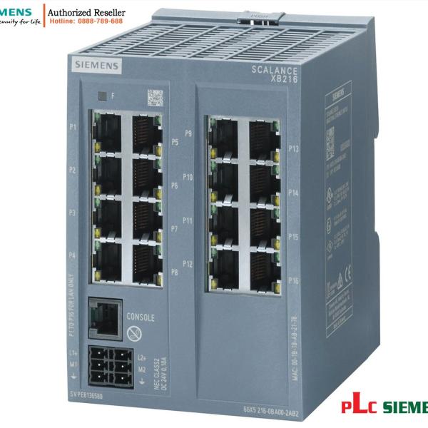 Switch quản lý SCALANCE XB216 16 cổng 10/100 Mbit/s 6GK5216-0BA00-2TB2