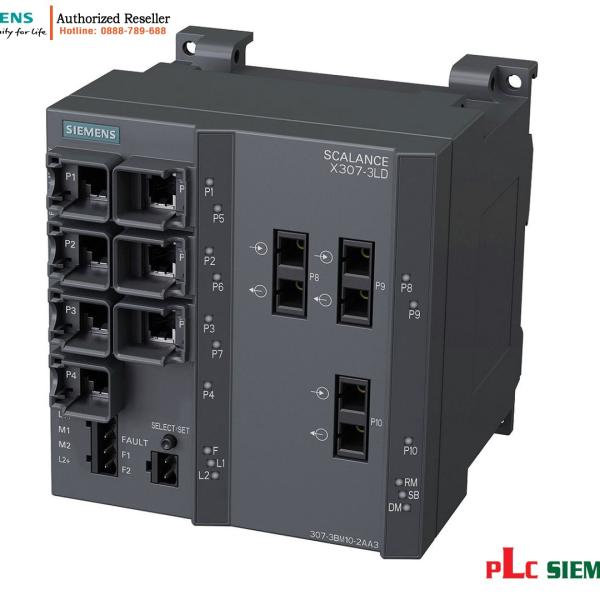 Switch Quản Lý SCALANCE X307-3LD 6GK5307-3BM10-2AA3 - Tốc Độ 1000 Mbit/s