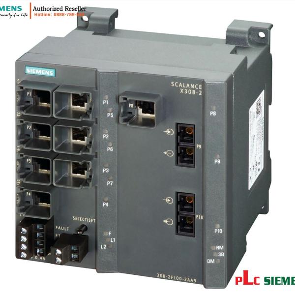 Switch Quản Lý SCALANCE X308-2 6GK5308-2FL10-2AA3 - Tốc Độ Cao