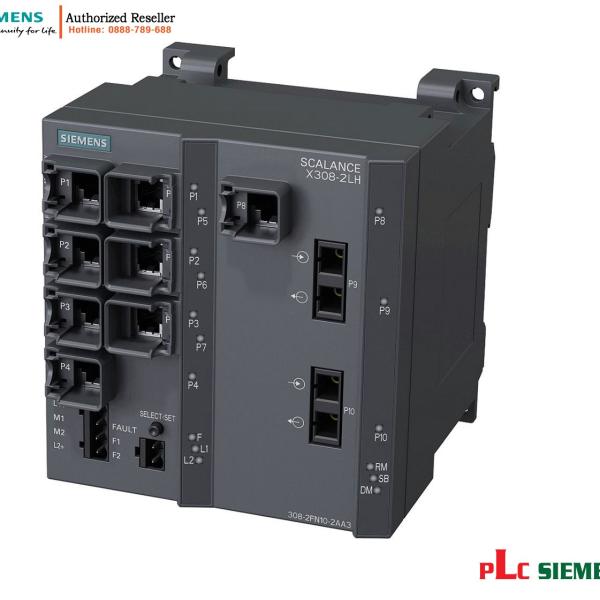 Switch Quản Lý SCALANCE X308-2LH 6GK5308-2FN10-2AA3 - Tốc Độ Cao