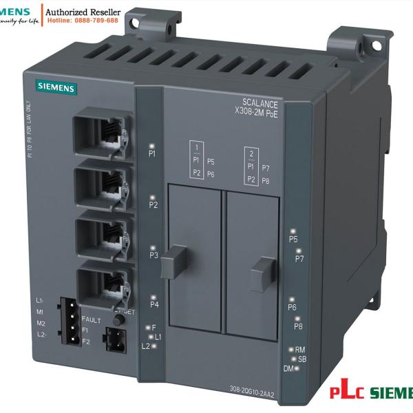 Switch Quản Lý SCALANCE X308-2M PoE 6GK5308-2QG10-2AA2