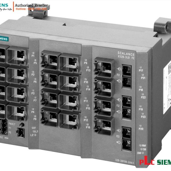 Switch quản lý SCALANCE X320-3LDFE 20 cổng 6GK5320-3BF00-2AA3