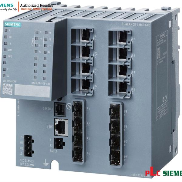 Switch Quản Lý SCALANCE XM408-8C 6GK5408-8GS00-2AM2 - 24 Cổng Mở Rộng