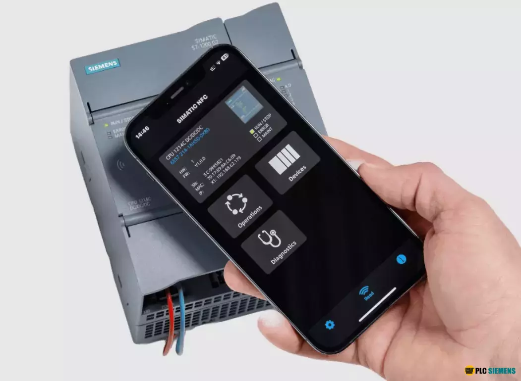 PLC s7-1200 nổi bật cổng NFC trên G2