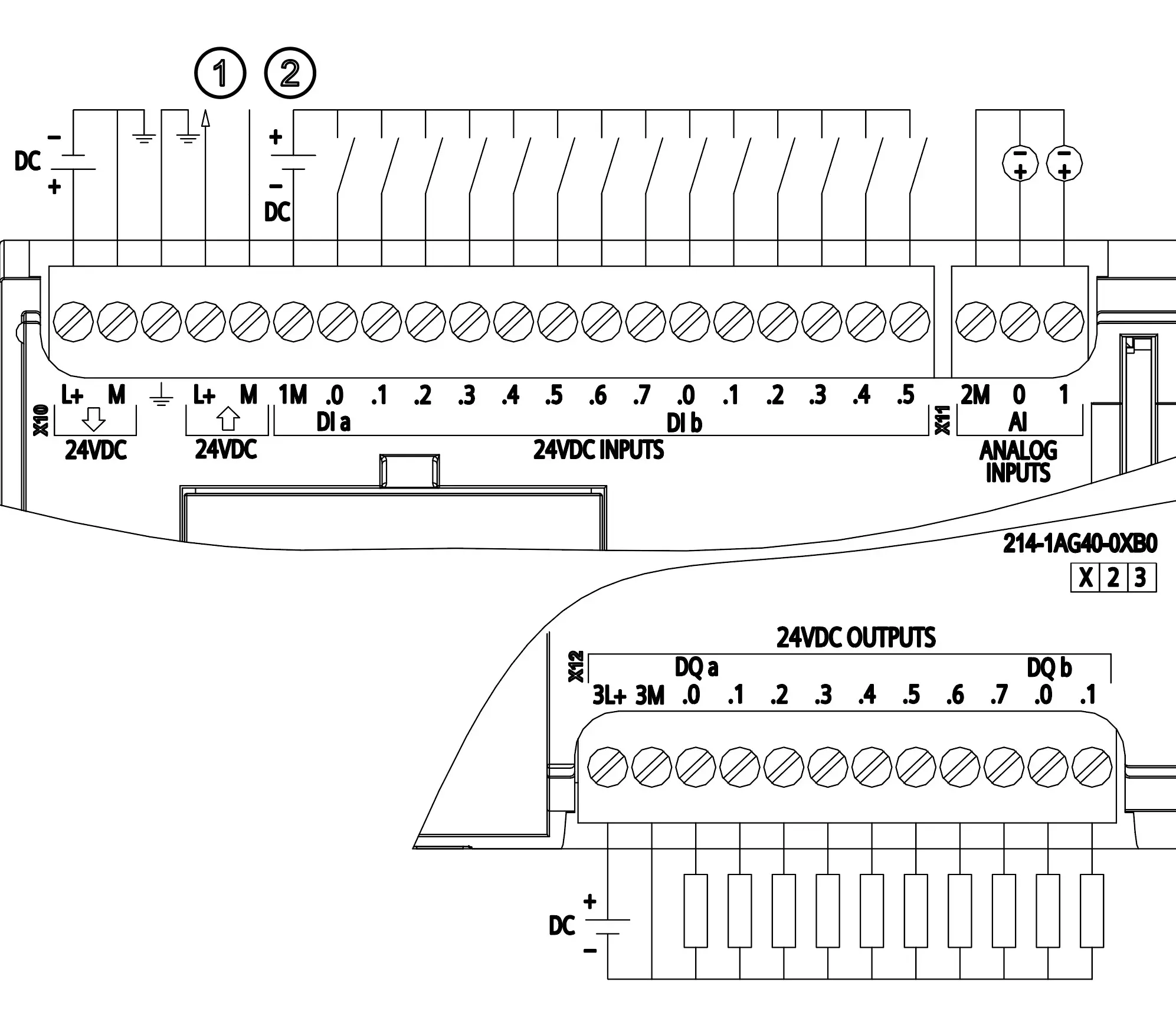 Sơ đồ mạch điện CPU 1214C DCDCDC
